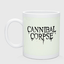 Кружка керамическая Cannibal Corpse лого, цвет: фосфор