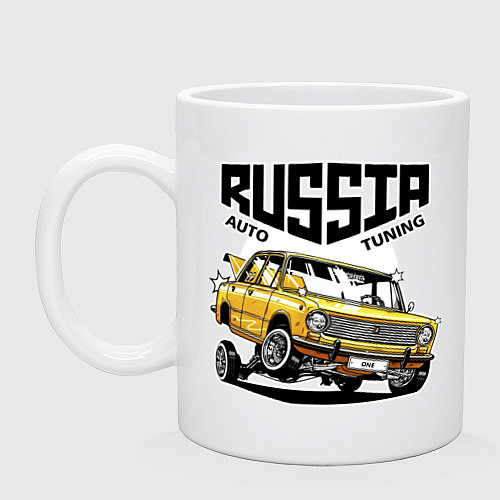 Кружка Russia tuning car / Белый – фото 1