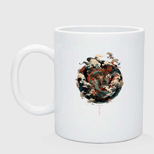 Кружка Power of the Dragon god / Белый – фото 1