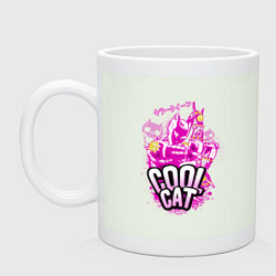 Кружка керамическая Cool cat- Killer queen- Jo jo, цвет: фосфор