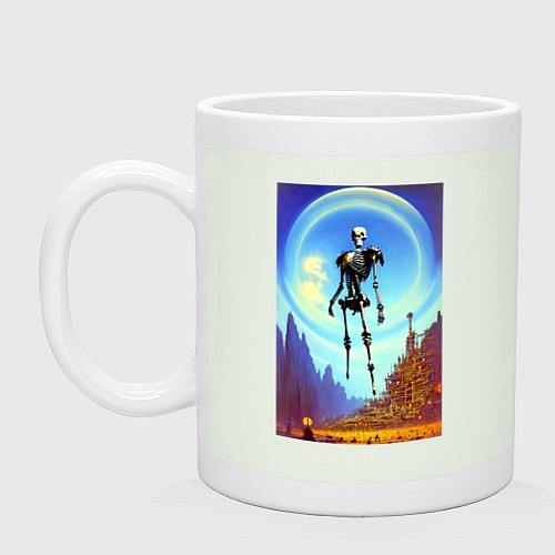 Кружка Призрак древнего города - нейросеть / Фосфор – фото 1