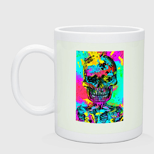 Кружка Cool skull - pop art - vogue / Фосфор – фото 1