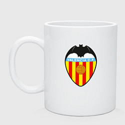 Кружка керамическая Valencia fc sport, цвет: белый