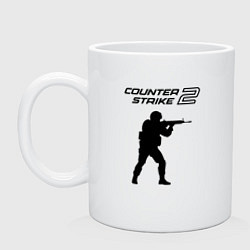 Кружка керамическая Counter strike 2 classik, цвет: белый