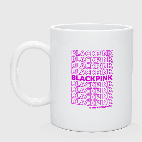 Кружка Blackpink kpop - музыкальная группа из Кореи / Белый – фото 1