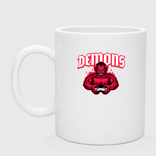 Кружка Demons gamers / Белый – фото 1