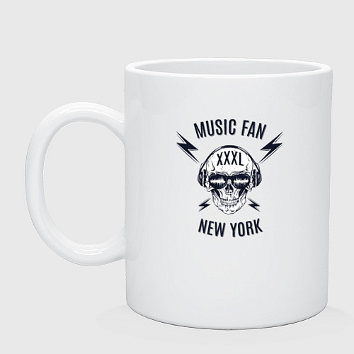 Кружка Music fan New York / Белый – фото 1