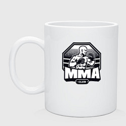 Кружка керамическая MMA club, цвет: белый