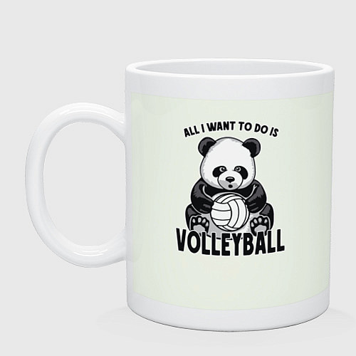 Кружка Panda volleyball / Фосфор – фото 1