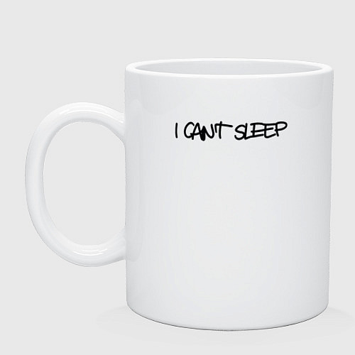 Кружка I cant sleep / Белый – фото 1