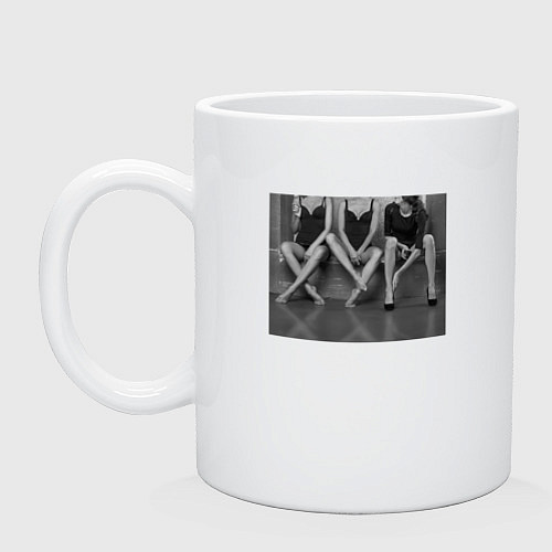 Кружка Слово х*й из ног девушек / Белый – фото 1