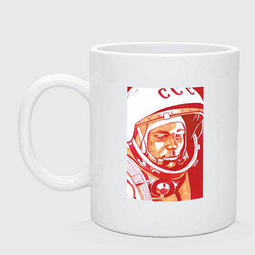 Кружка Gagarin in red / Белый – фото 1