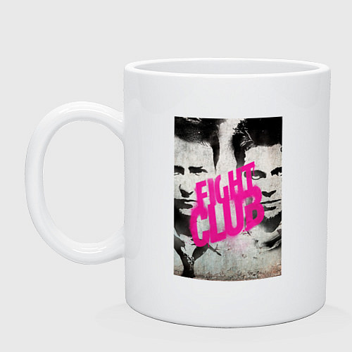 Кружка Fight club - pink title / Белый – фото 1