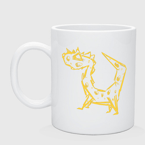 Кружка Жёлтый дракон к чаю / Белый – фото 1