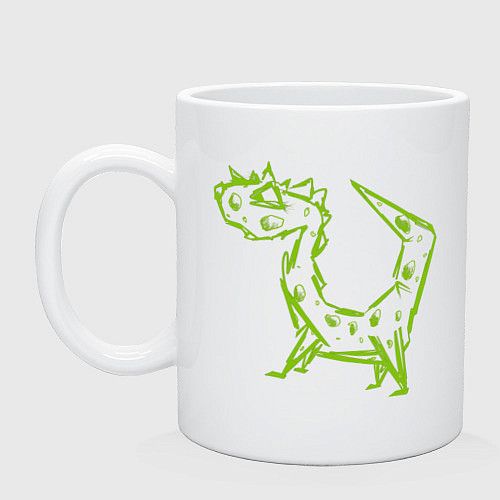 Кружка Зеленый дракон к чаю / Белый – фото 1