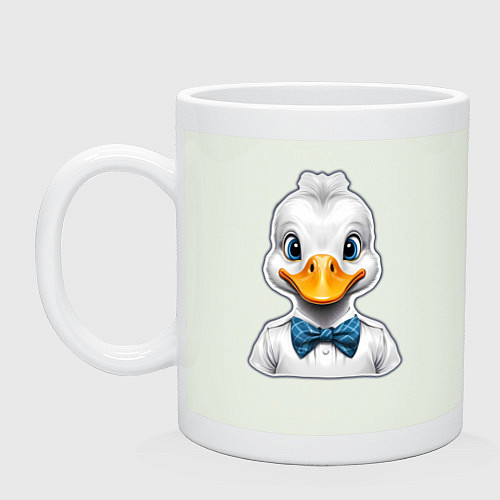 Кружка Портрет утенок в бабочке / Фосфор – фото 1