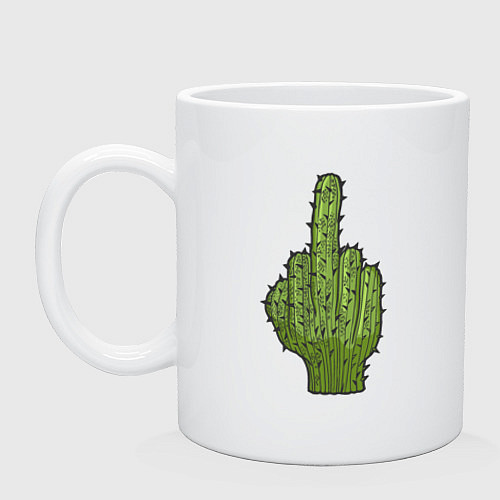 Кружка Cactus fuck / Белый – фото 1