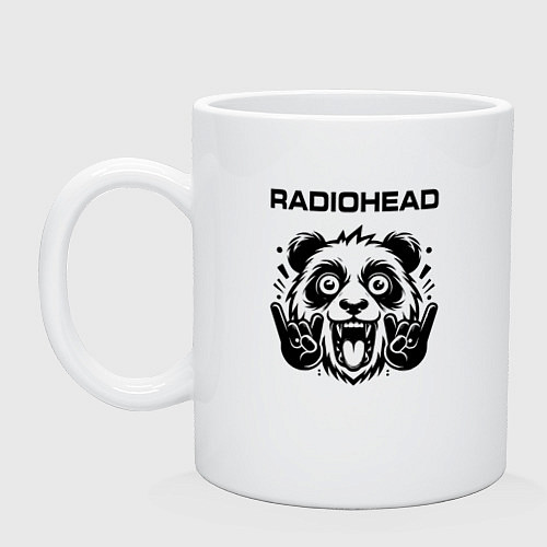 Кружка Radiohead - rock panda / Белый – фото 1