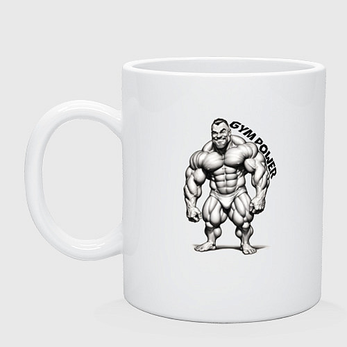 Кружка Gym power сила зала / Белый – фото 1