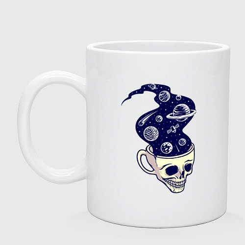 Кружка Dead drink space skull / Белый – фото 1