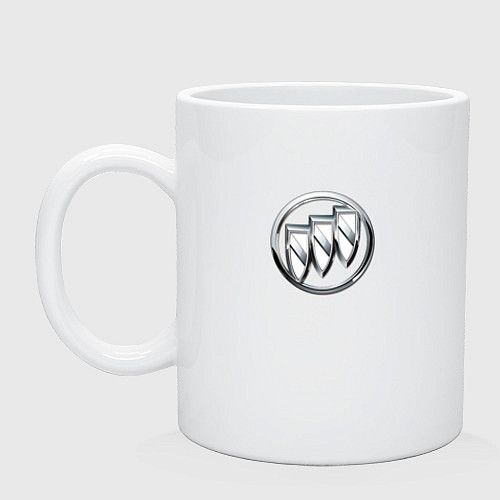 Кружка Buick logo металик / Белый – фото 1