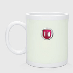 Кружка керамическая FIAT sport auto logo, цвет: фосфор