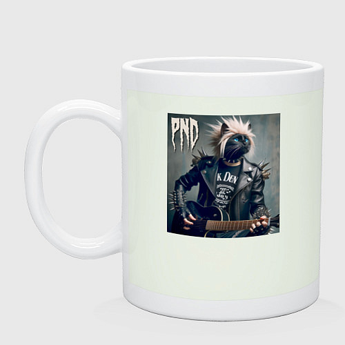 Кружка Cool cat - punks not dead / Фосфор – фото 1