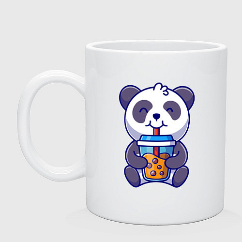 Кружка Drinking panda / Белый – фото 1