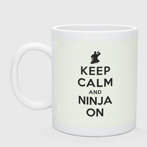 Кружка Keep calm and ninja on / Фосфор – фото 1