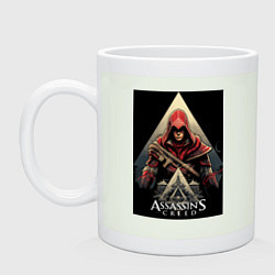 Кружка керамическая Assassins creed красный костюм, цвет: фосфор