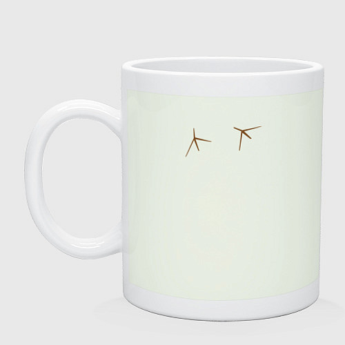 Кружка Птичьи следы лапки / Фосфор – фото 1