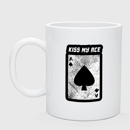 Кружка Поцелуй мой туз / Белый – фото 1