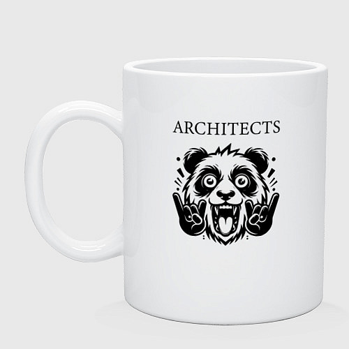 Кружка Architects - rock panda / Белый – фото 1