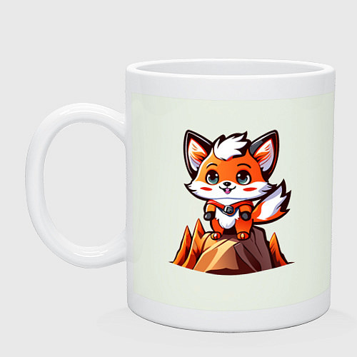 Кружка Лисёнок-альпинист / Фосфор – фото 1