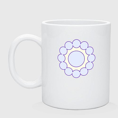 Кружка Круг из окружностей / Белый – фото 1