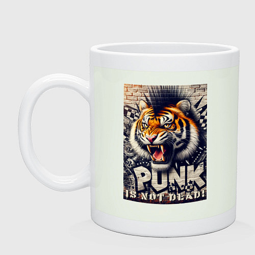 Кружка Cool tiger - punks not dead / Фосфор – фото 1