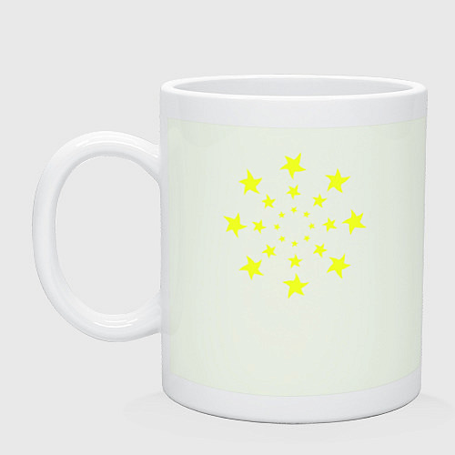 Кружка Желтые неоновые звезды / Фосфор – фото 1