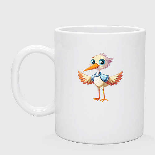 Кружка Маленький аистёнок / Белый – фото 1