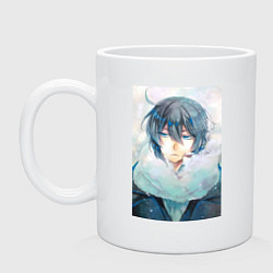 Кружка керамическая Ванитас, цвет: белый