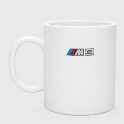 Кружка керамическая Amg logo, цвет: белый