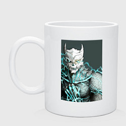 Кружка керамическая Кайдзю номер восемь, цвет: белый