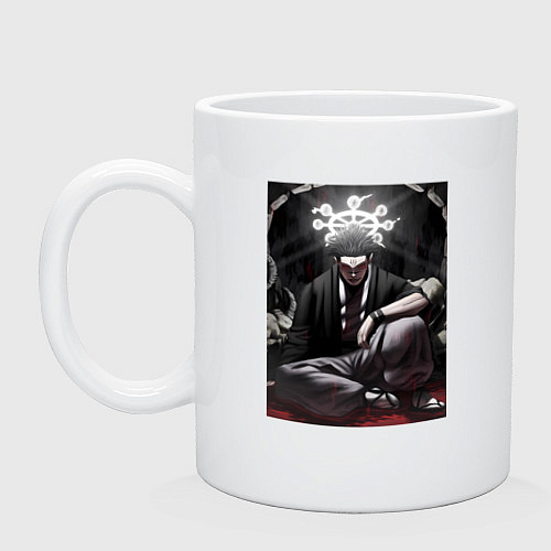 Кружка Магическая битва Сукуна Рёмэн арт Король Проклятий / Белый – фото 1