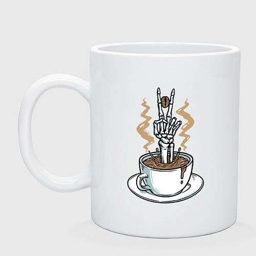Кружка Skeletor coffee / Белый – фото 1