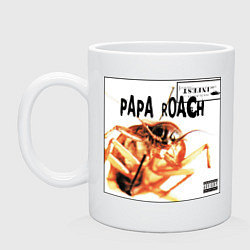 Кружка керамическая Papa Roach - infest, цвет: белый