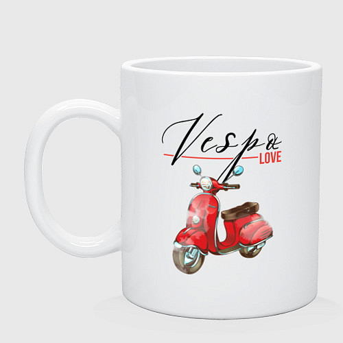 Кружка Love - Vespa / Белый – фото 1