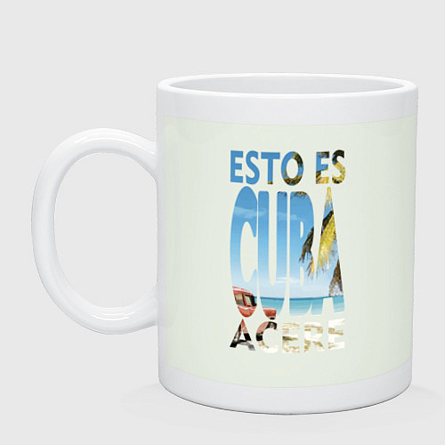 Кружка Куба - esto es Cuba, acere / Фосфор – фото 1