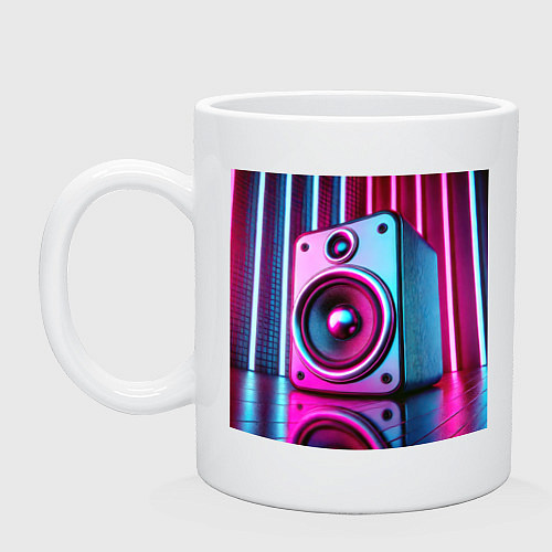 Кружка Неоновая акустика на вечеринке / Белый – фото 1