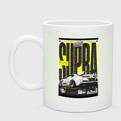 Кружка керамическая Toyota Supra авто, цвет: фосфор