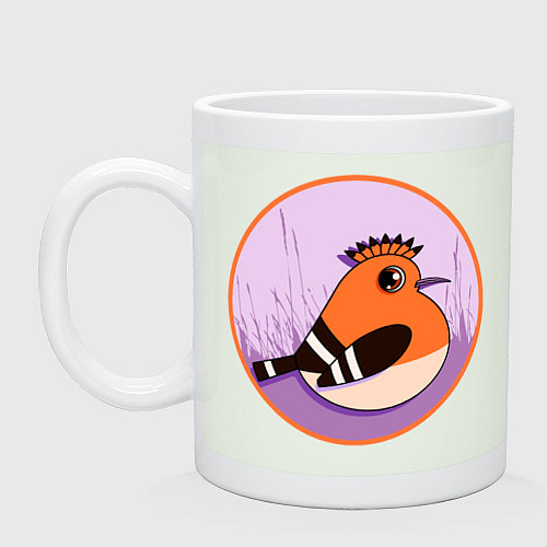 Кружка Птица Удод с ирокезом / Фосфор – фото 1