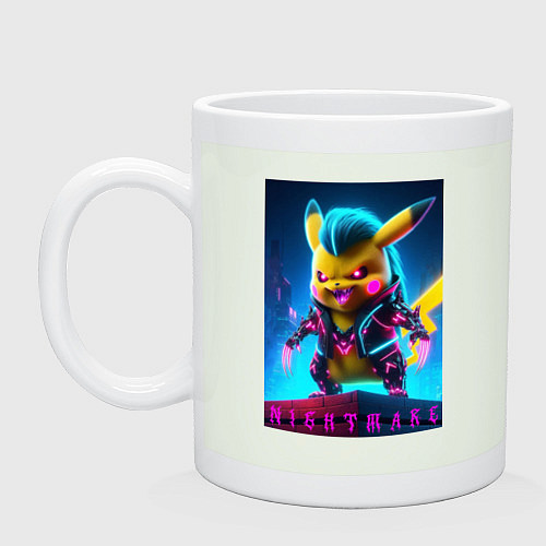 Кружка Cyberpunk - terrible Pikachu with claws / Фосфор – фото 1